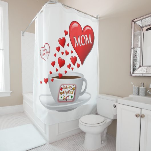Duschvorhang Muttertag (Beispiel)