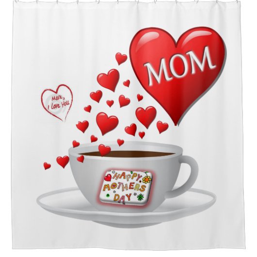 Duschvorhang Muttertag (Vorderseite)