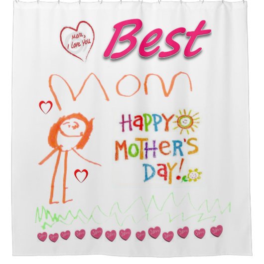 Duschvorhang Muttertag (Vorderseite)