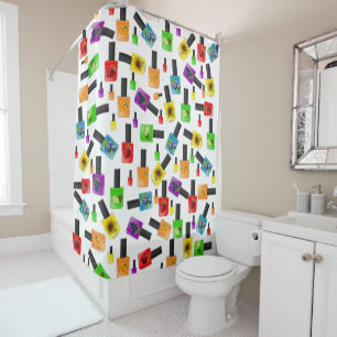 Duschvorhang Nail Polnischer Erdbeere Blueberry