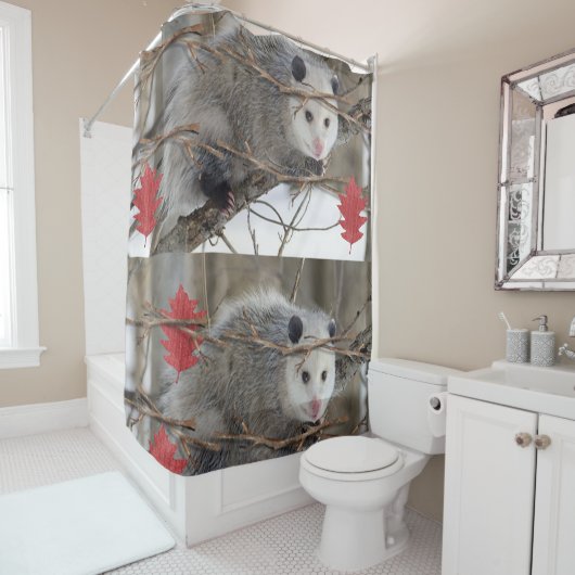 Duschvorhang Opossum Natur (Beispiel)