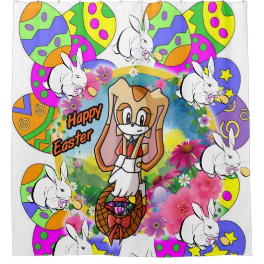 Duschvorhang Oster (Vorderseite)