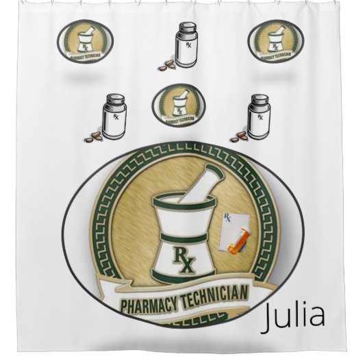 Duschvorhang Pharmacy Tech (Vorderseite)
