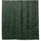 Duschvorhang Pi Code Grün (Vorderseite)