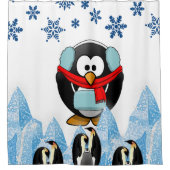 Duschvorhang Pinguin (Vorderseite)