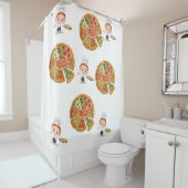 Duschvorhang Pizza (Beispiel)