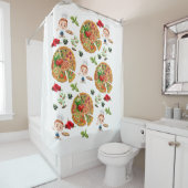 Duschvorhang Pizza (Beispiel)