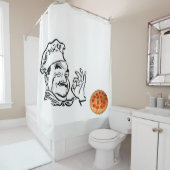 Duschvorhang Pizza Man (Beispiel)