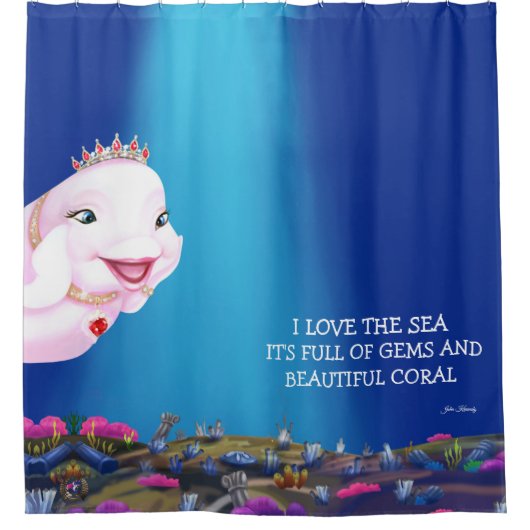Duschvorhang Prinzessin Eviana "I Liebe The Sea.." (Vorderseite)
