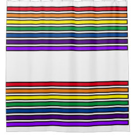 Duschvorhang - Regenbogenfarbene Bars