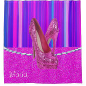 Duschvorhang rosa Heelse (Vorderseite)