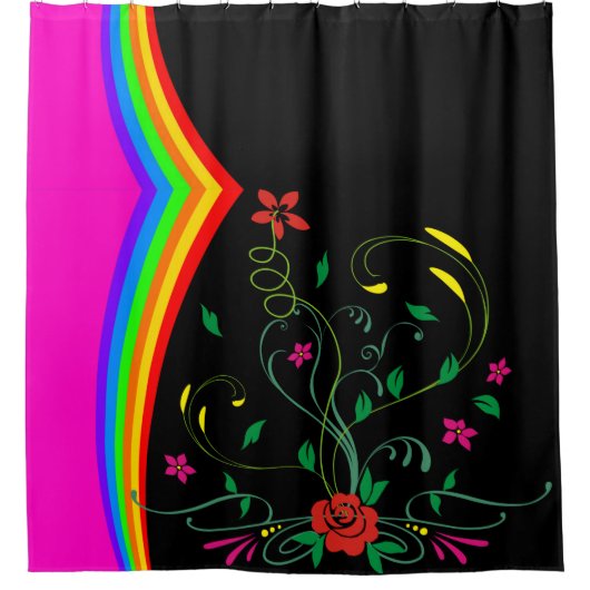 Duschvorhang-Rose Duschvorhang (Vorderseite)