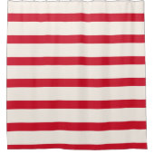 Duschvorhang (rot und weiß gestrichen) (Vorderseite)