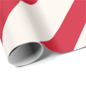 Duschvorhang (rot und weiß gestrichen) geschenkpapier (Rolleneckpunkt)