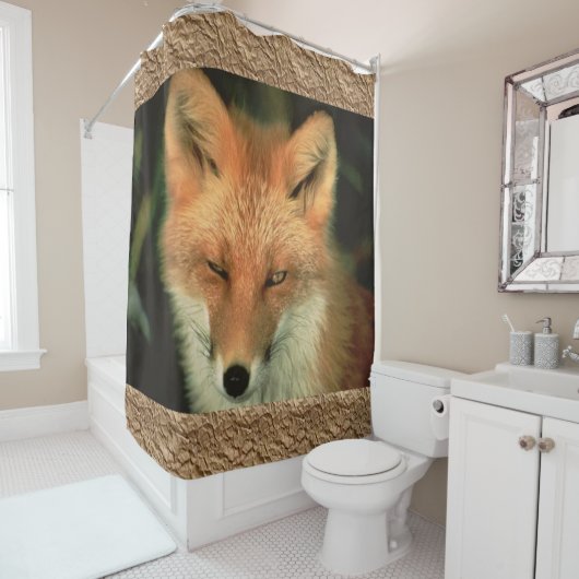 Duschvorhang Roter Fuchs (Beispiel)