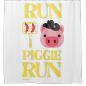 Duschvorhang "RUN PIGGIE" (Vorderseite)