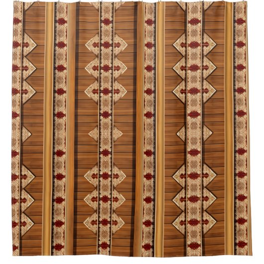 Duschvorhang rustikal Vertikal (Vorderseite)