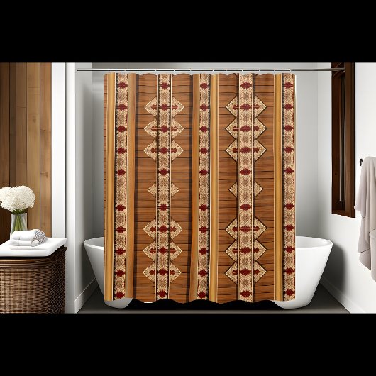 Duschvorhang rustikal Vertikal