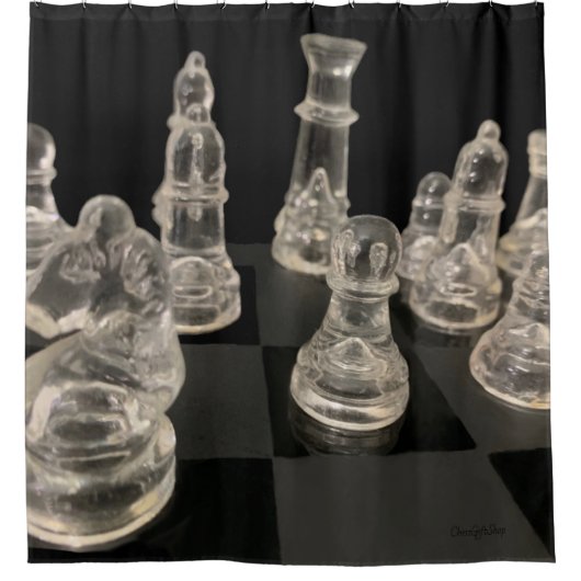 Duschvorhang Schach (Vorderseite)