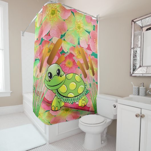 Duschvorhang Schildkröte (Beispiel)