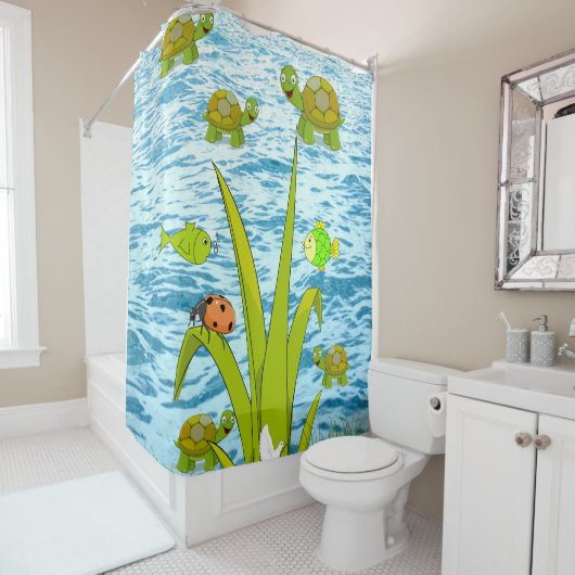 Duschvorhang Schildkröte (Beispiel)