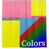 Duschvorhang Schlichte Farbtöne hell (Vorderseite)