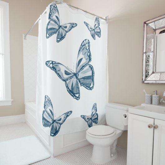 Duschvorhang Schmetterlinge (Beispiel)