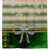 Duschvorhang Schneeflocken (Vorderseite)