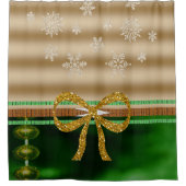 Duschvorhang Schneeflocken (Vorderseite)