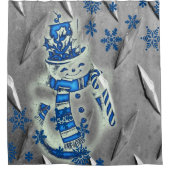 Duschvorhang-Schneemann Duschvorhang (Vorderseite)