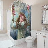 Duschvorhang schöne junge Märchenschmetterling (Beispiel)