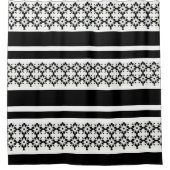 Duschvorhang/Schwarz und Weiß Duschvorhang (Vorderseite)