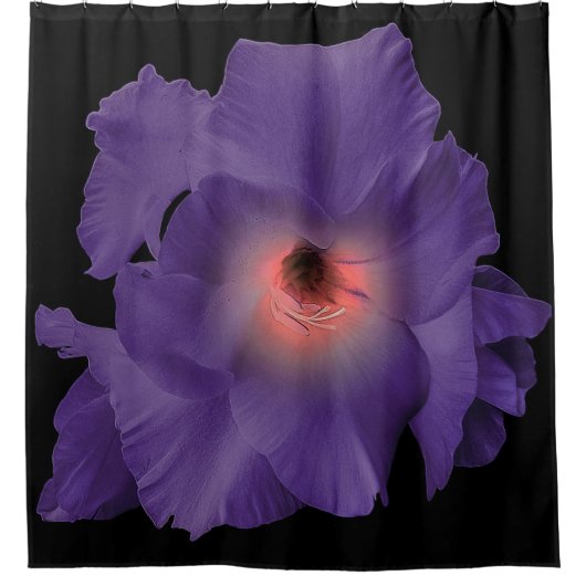 Duschvorhang Schwert Lily Indigo Rosa (Vorderseite)