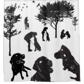 Duschvorhang-Service-HundeLiebeveränderung 2 Duschvorhang (Vorderseite)