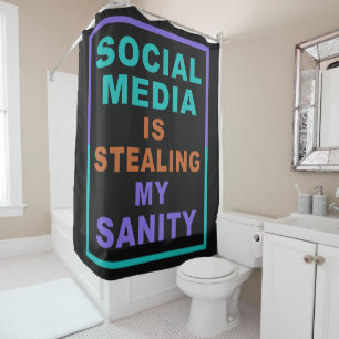 Duschvorhang "Social Media"