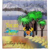 Duschvorhang Sommer Winter Herbst Sie sind hier! (Vorderseite)