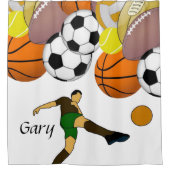 Duschvorhang Sport (Vorderseite)