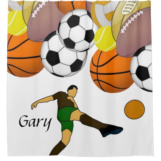 Duschvorhang Sport (Vorderseite)