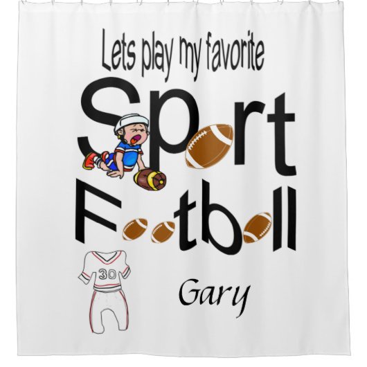 Duschvorhang Sportfußball (Vorderseite)