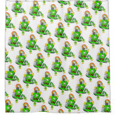 Duschvorhang St. Patrick's Day Rabbit (Vorderseite)