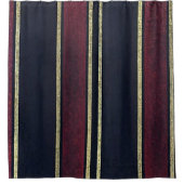 Duschvorhang Streifen Gold (Vorderseite)