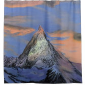 Duschvorhang - "The Matterhorn at Sunset" (Vorderseite)