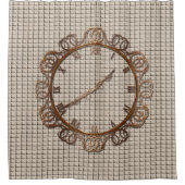 Duschvorhang-Uhr Duschvorhang (Vorderseite)