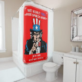 Duschvorhang "UNCLE SAM" (Beispiel)