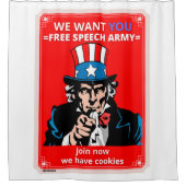 Duschvorhang "UNCLE SAM" (Vorderseite)