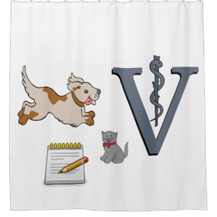 Duschvorhang Veterinär
