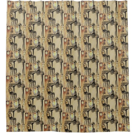 Duschvorhang Vintag (Vorderseite)