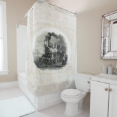 Duschvorhang Vintag Zug (Beispiel)