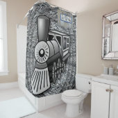 Duschvorhang Vintag Zug (Beispiel)