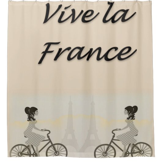 Duschvorhang, Vive la France Duschvorhang (Vorderseite)